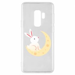 Чехол для Samsung S9+ Cute rabbit on the moon - PrintSalon