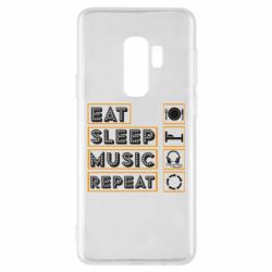 Чехол для Samsung S9+ Eat sleep dj repeat. - PrintSalon