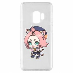 Чехол для Samsung S9 Genshin Impact chibi Diona