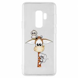 Чехол для Samsung S9+ Giraffe Owl and Mouse - PrintSalon