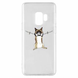 Чехол для Samsung S9 Grumpy Cat On The Rope - PrintSalon