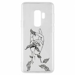 Чехол для Samsung S9+ Hand with leafs - PrintSalon