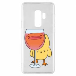 Чехол для Samsung S9+ Качка і келих вина - PrintSalon