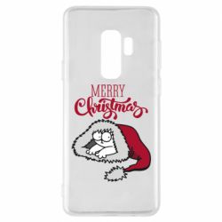 Чехол для Samsung S9+ Кот саймона рождество - PrintSalon