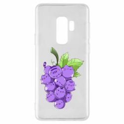 Чехол для Samsung S9+ Кот-виноград - PrintSalon