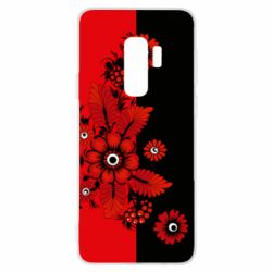 Чохол для Samsung S9+ Червоні квіти - PrintSalon