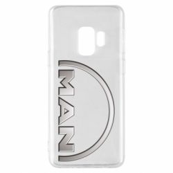 Чехол для Samsung S9 Man metallic logo - PrintSalon
