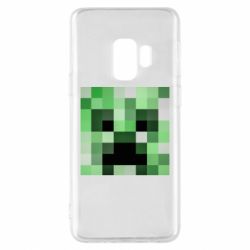 Чехол для Samsung S9 Minecraft minimalist Creeper - PrintSalon
