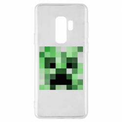 Чехол для Samsung S9+ Minecraft minimalist Creeper - PrintSalon