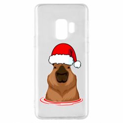 Чехол для Samsung S9 Новогодняя капибара - PrintSalon