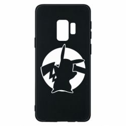 Чехол для Samsung S9 Pikachu silhouette - PrintSalon