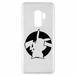 Чехол для Samsung S9+ Pikachu silhouette - PrintSalon