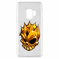 Чехол для Samsung S9 Standoff - Gold Skull - PrintSalon
