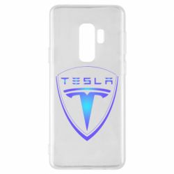 Чехол для Samsung S9+ Tesla logo gradient - PrintSalon