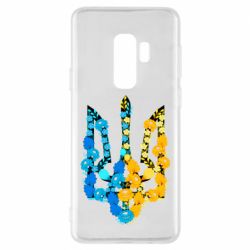 Чохол для Samsung S9+ Тризуб квіти Україна - PrintSalon