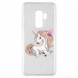 Чехол для Samsung S9+ Unicorn with bow tie - PrintSalon