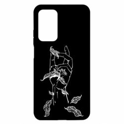 Чехол для Xiaomi Mi 10T/10T Pro Hand with leafs - PrintSalon