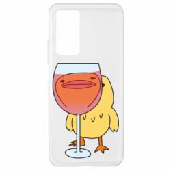 Чехол для Xiaomi Mi 10T/10T Pro Качка і келих вина - PrintSalon