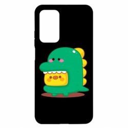 Чехол для Xiaomi Mi 10T/10T Pro Уточка в костюме динозавра - PrintSalon