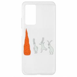 Чехол для Xiaomi Mi 10T/10T Pro Зайцы возле морковки - PrintSalon
