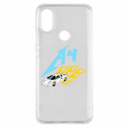 Чехол для Xiaomi Mi A2 A4 Lamba And Fire - PrintSalon