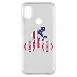 Чехол для Xiaomi Mi A2 American cyclist - PrintSalon