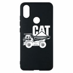 Чехол для Xiaomi Mi A2 CAT logo and truck - PrintSalon