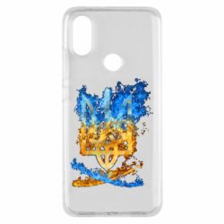 Чехол для Xiaomi Mi A2 Горящий гербу Украины - PrintSalon
