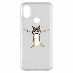 Чехол для Xiaomi Mi A2 Grumpy Cat On The Rope - PrintSalon