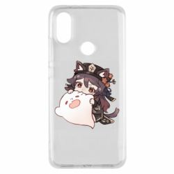 Чехол для Xiaomi Mi A2 Hu Tao cat - PrintSalon