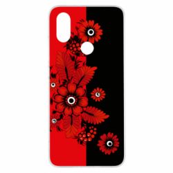 Чохол для Xiaomi Mi A2 Червоні квіти - PrintSalon