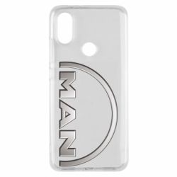 Чехол для Xiaomi Mi A2 Man metallic logo - PrintSalon