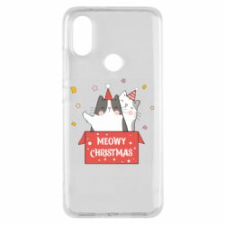 Чехол для Xiaomi Mi A2 Meowy Christmas ( present box ) - PrintSalon