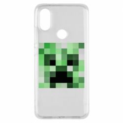 Чехол для Xiaomi Mi A2 Minecraft minimalist Creeper - PrintSalon
