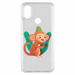 Чехол для Xiaomi Mi A2 Monkey. Fuck You - PrintSalon