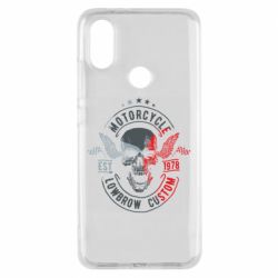 Чехол для Xiaomi Mi A2 Moto skull - PrintSalon