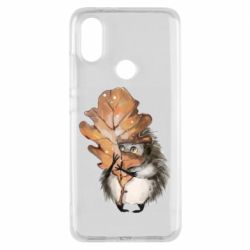 Чехол для Xiaomi Mi A2 Осенний ежик - PrintSalon