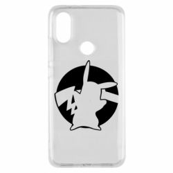 Чехол для Xiaomi Mi A2 Pikachu silhouette