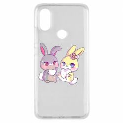 Чехол для Xiaomi Mi A2 Rabbits In Love - PrintSalon