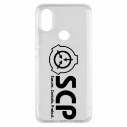 Чехол для Xiaomi Mi A2 SCP logo text