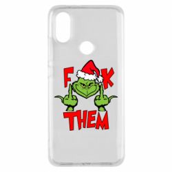 Чехол для Xiaomi Mi A2 The grinch f*ck them - PrintSalon