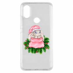 Чехол для Xiaomi Mi A2 Заяц Новогодний - PrintSalon