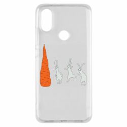 Чохол для Xiaomi Mi A2 Зайці біля морквини