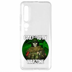 Чехол для Xiaomi Mi10/10 Pro Call of duty Warzone ghost green background - PrintSalon