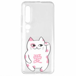 Чехол для Xiaomi Mi10/10 Pro Cat and hieroglyphs - PrintSalon