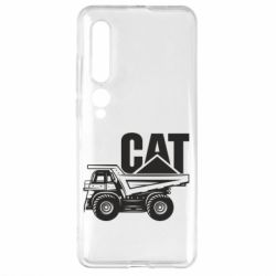 Чехол для Xiaomi Mi10/10 Pro CAT logo and truck - PrintSalon