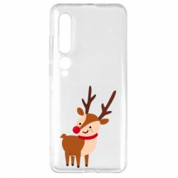 Чехол для Xiaomi Mi10/10 Pro Deer with red nose - PrintSalon