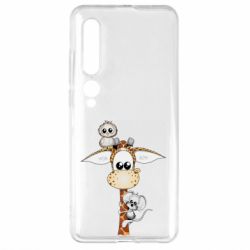 Чехол для Xiaomi Mi10/10 Pro Giraffe Owl and Mouse - PrintSalon