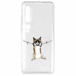 Чехол для Xiaomi Mi10/10 Pro Grumpy Cat On The Rope - PrintSalon