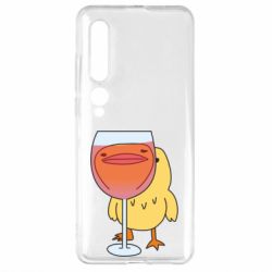Чехол для Xiaomi Mi10/10 Pro Качка і келих вина - PrintSalon